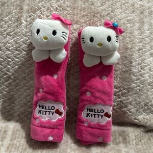 Hello Kitty Pink Plush Seat Belt Covers (set of 2)